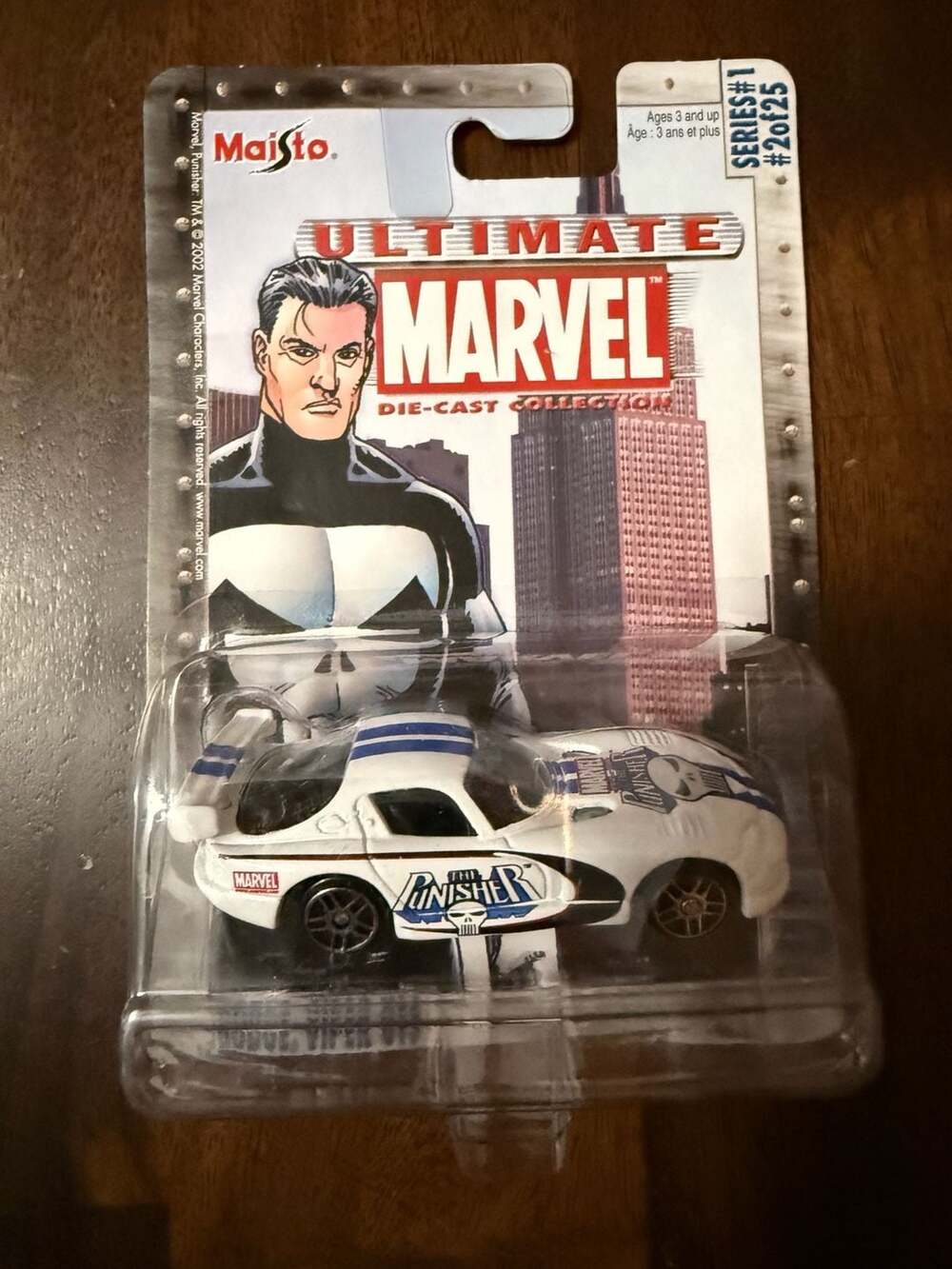 2002 Maisto Ultimate Marvel Die-Cast Collection Series #1 The Punisher Dodge Vip